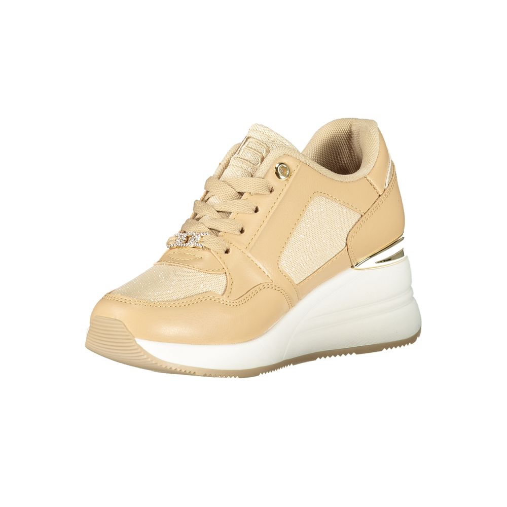 Beige Polyester Damen Sneaker