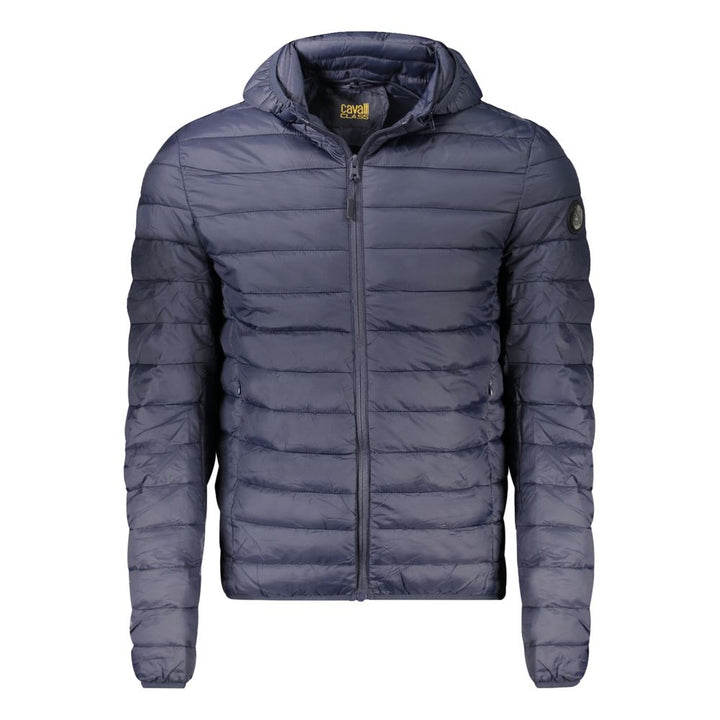 Blaue Polyester Herren Jacke