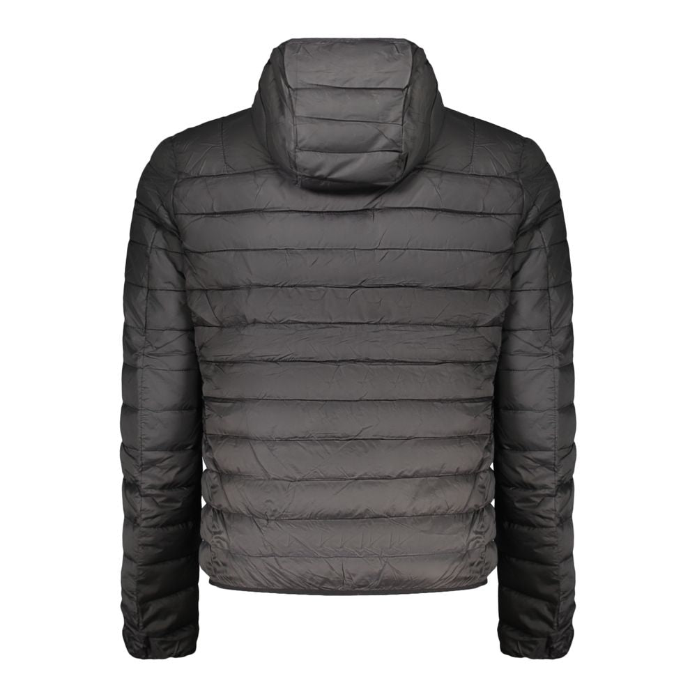 Schwarze Polyester Herrenjacke