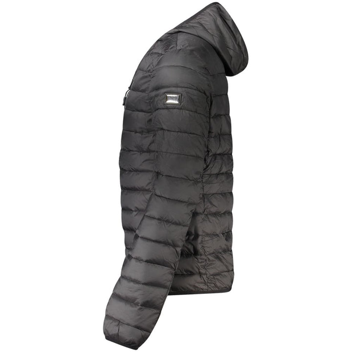 Schwarze Polyester Herrenjacke