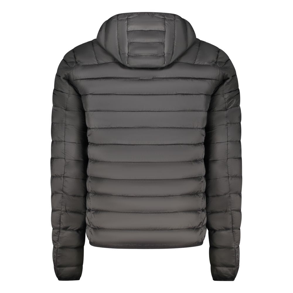 Schwarze Polyester Herrenjacke