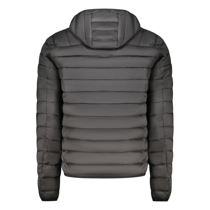Schwarze Polyester Herrenjacke