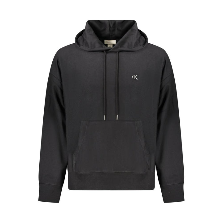 Schwarzer Baumwollpullover für Männer