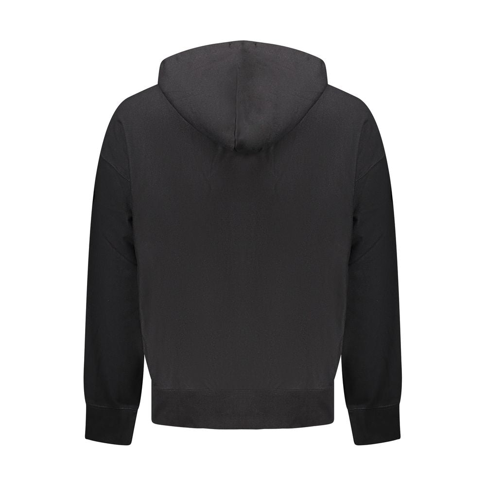 Schwarzer Baumwollpullover für Männer