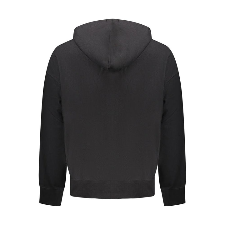 Schwarzer Baumwollpullover für Männer