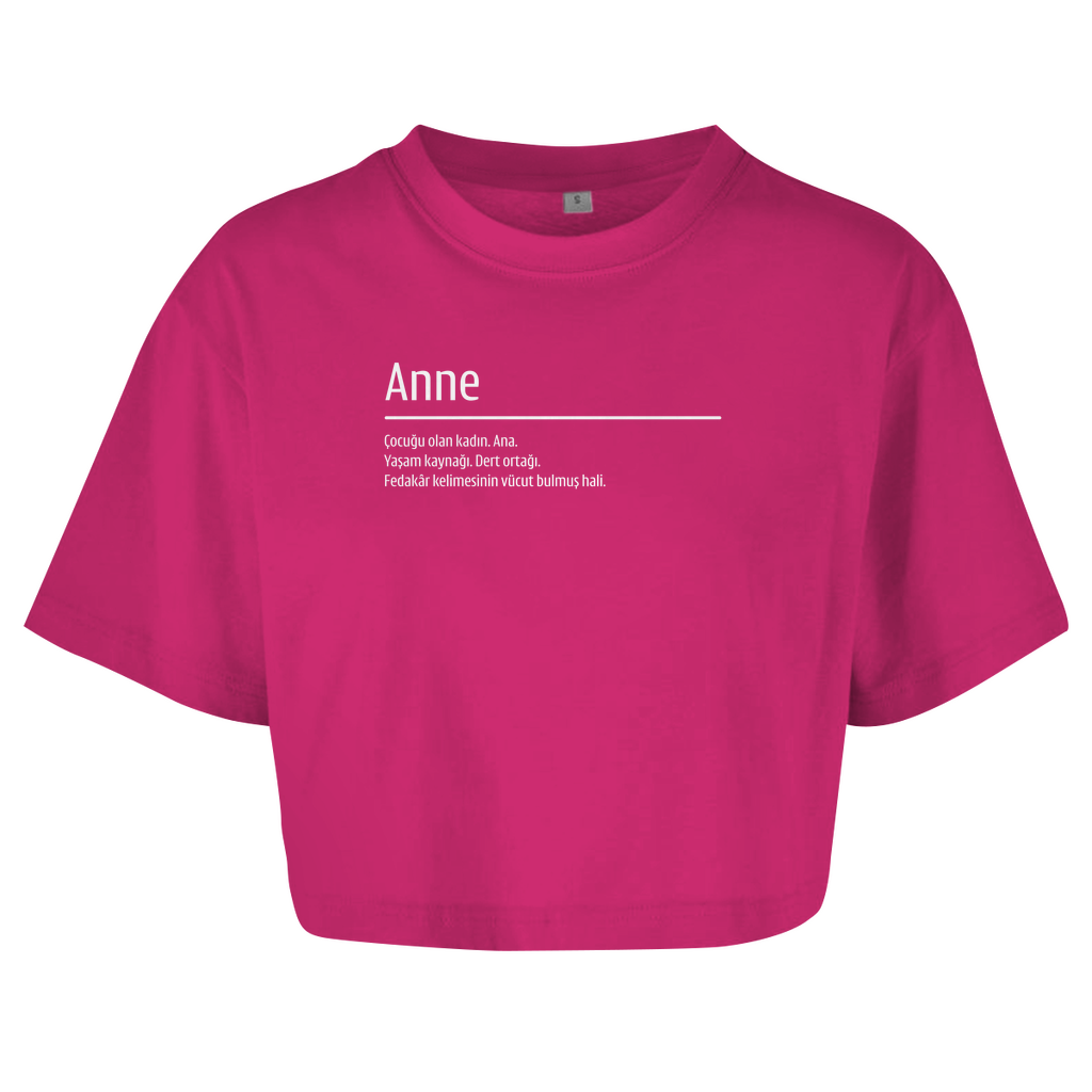 Damen Oversize Crop Top - anne