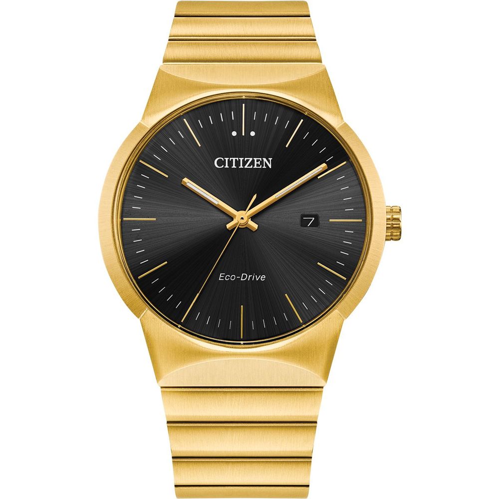 Goldene Edelstahl-Dress-Watch