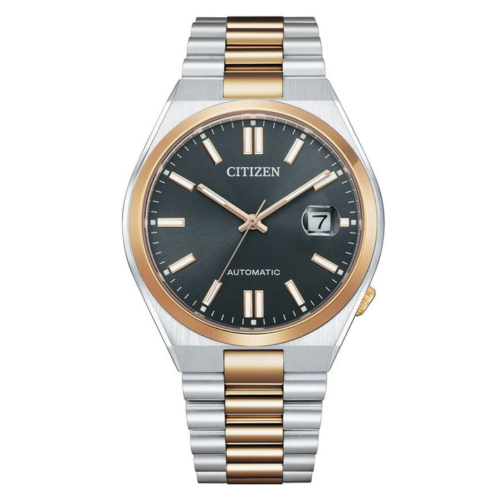 Graue Edelstahl-Dresswatch