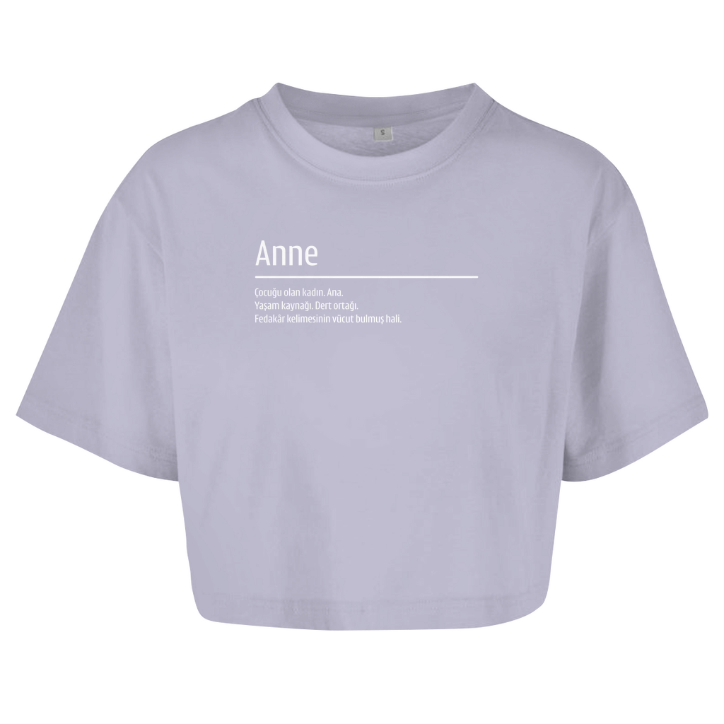 Damen Oversize Crop Top - anne