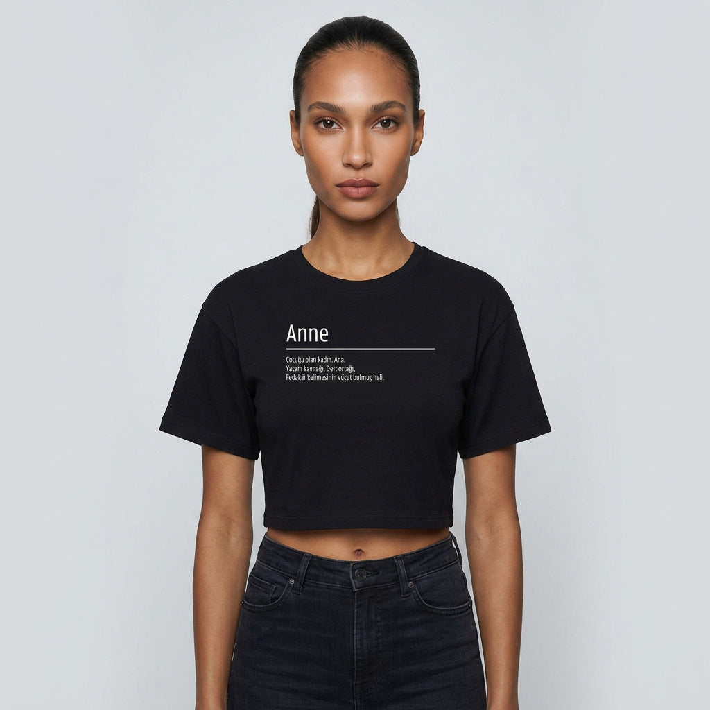 Damen Oversize Crop Top - anne