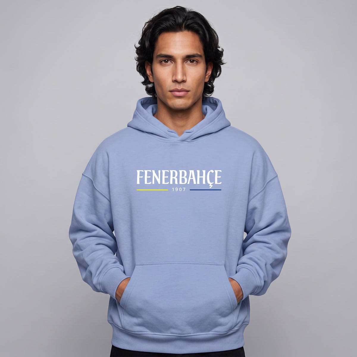 Oversize Hoodie Ohne Kordel Fenerbahce