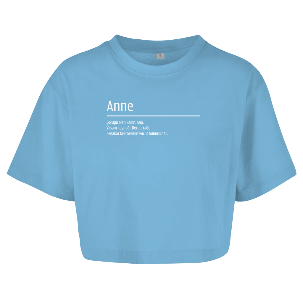 Damen Oversize Crop Top - anne