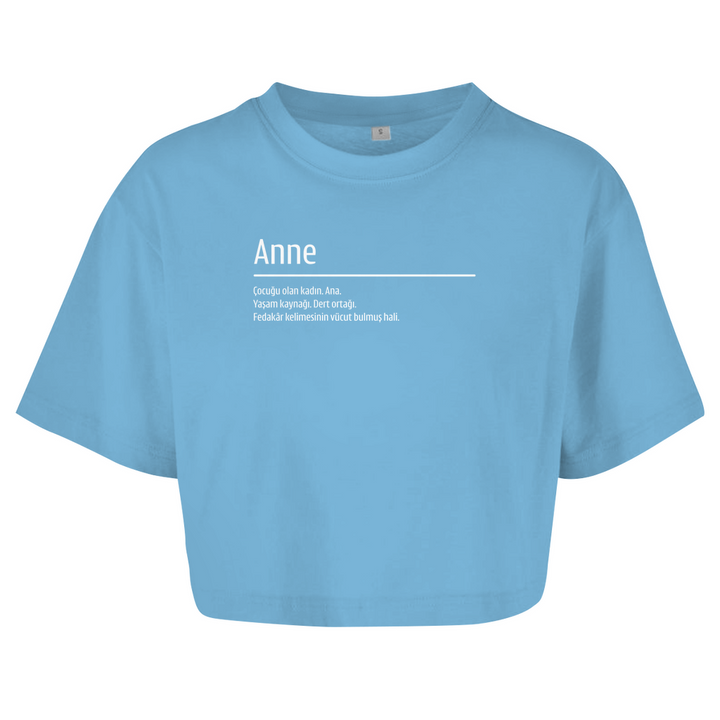 Damen Oversize Crop Top - anne
