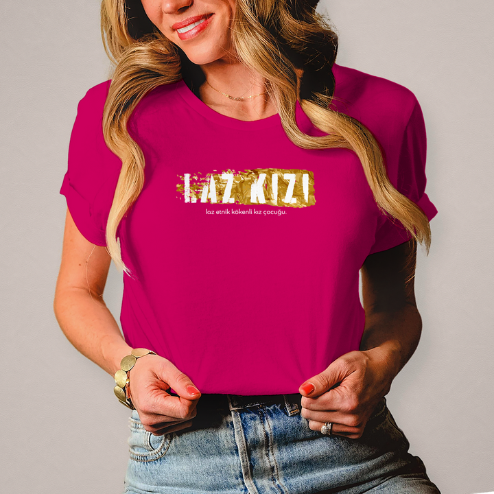 Damen T-Shirt Laz Kizi